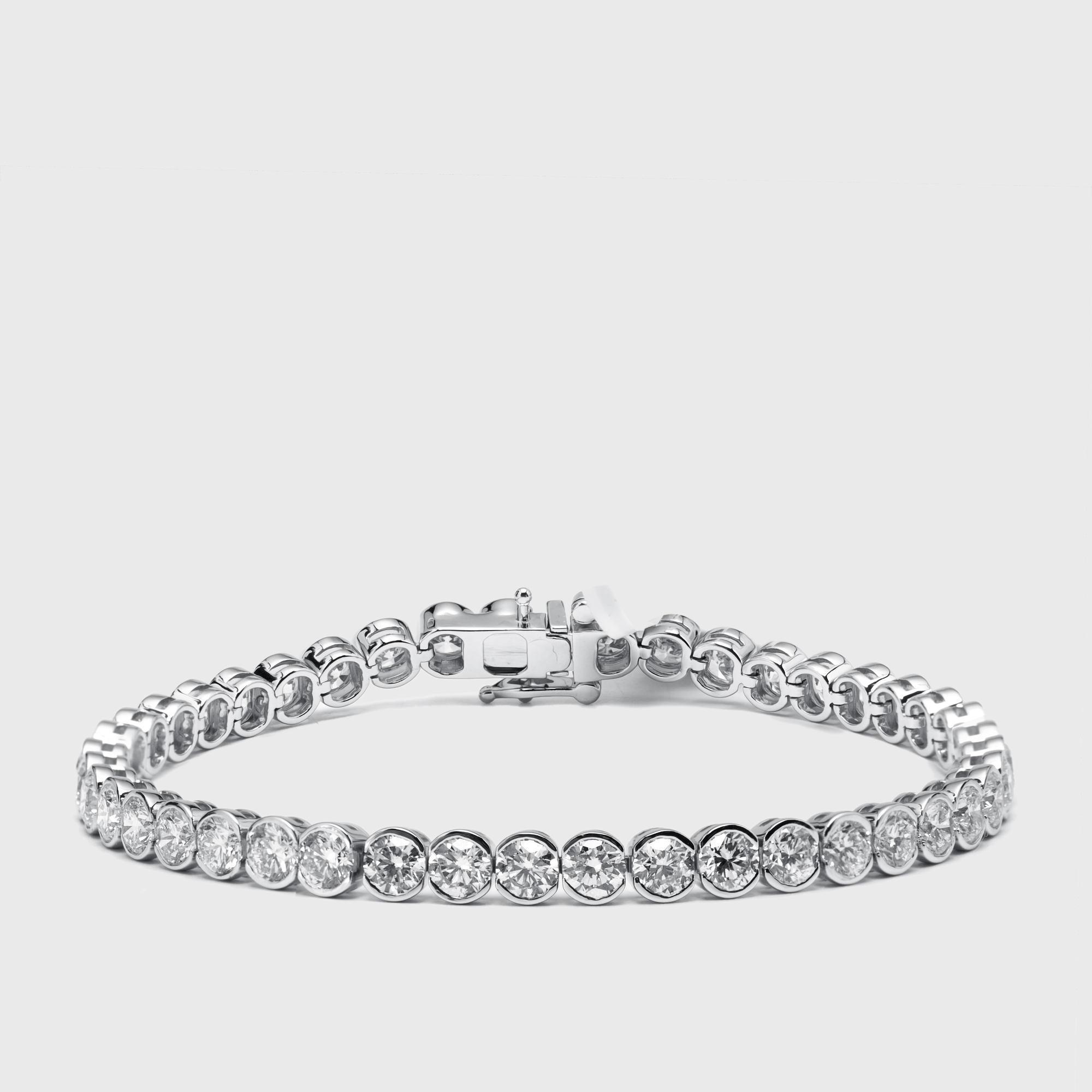 

10.5 cts Round Lab Grown Diamond 18k White Gold Bracelet