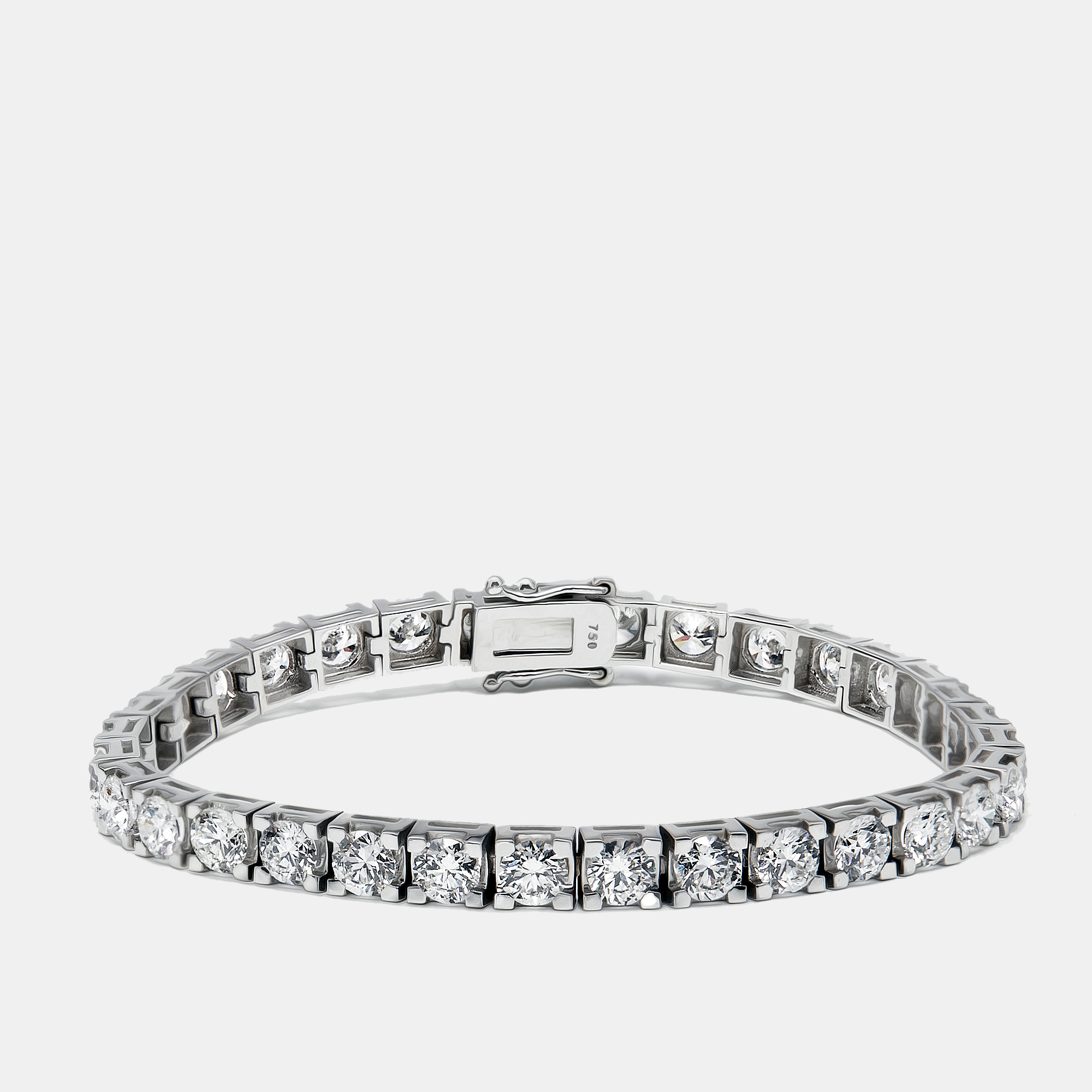 

9 cts Round Lab Grown Diamonds 18k White Gold Bracelet