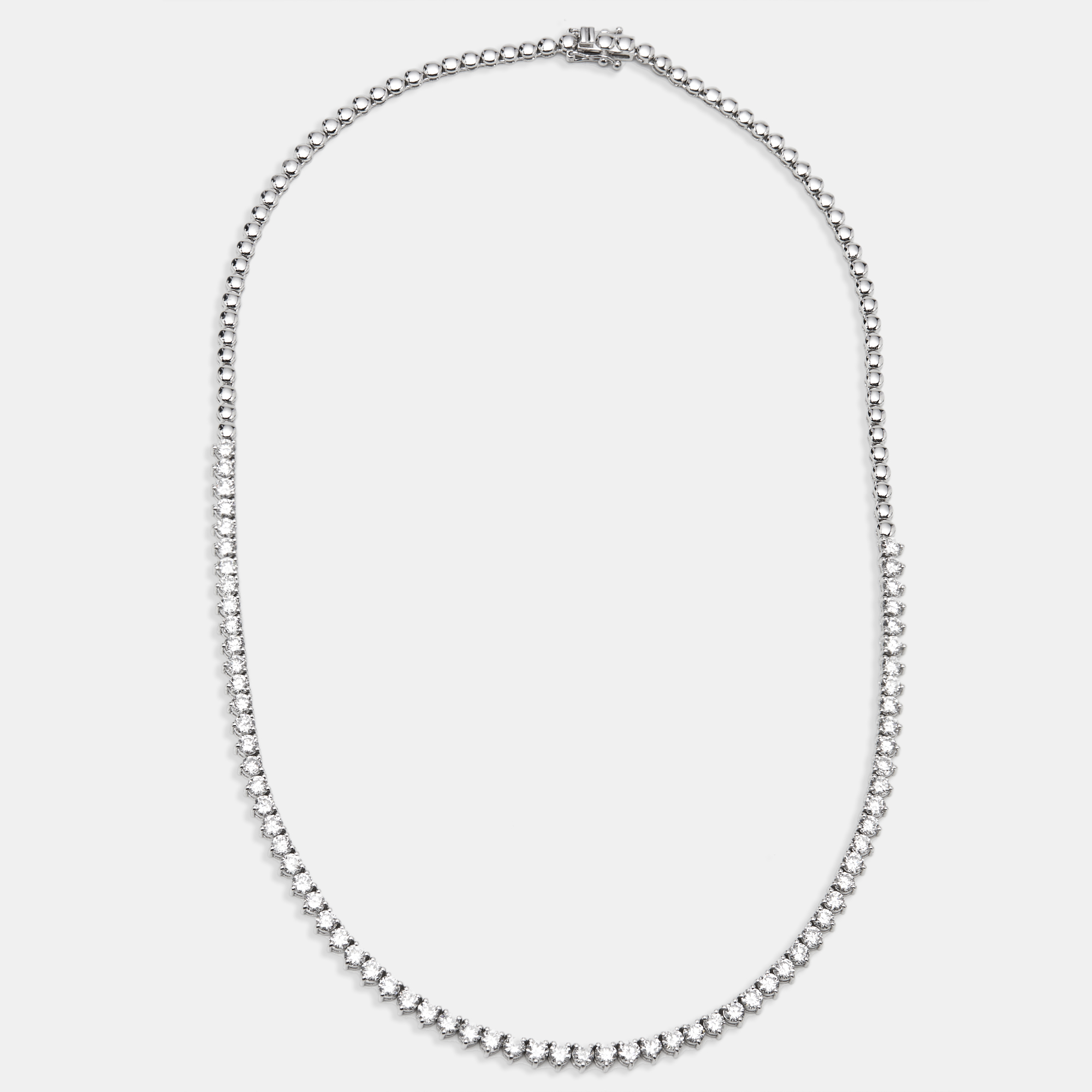 

7.5 cts Round Lab Grown Diamonds 18k White Gold Necklace