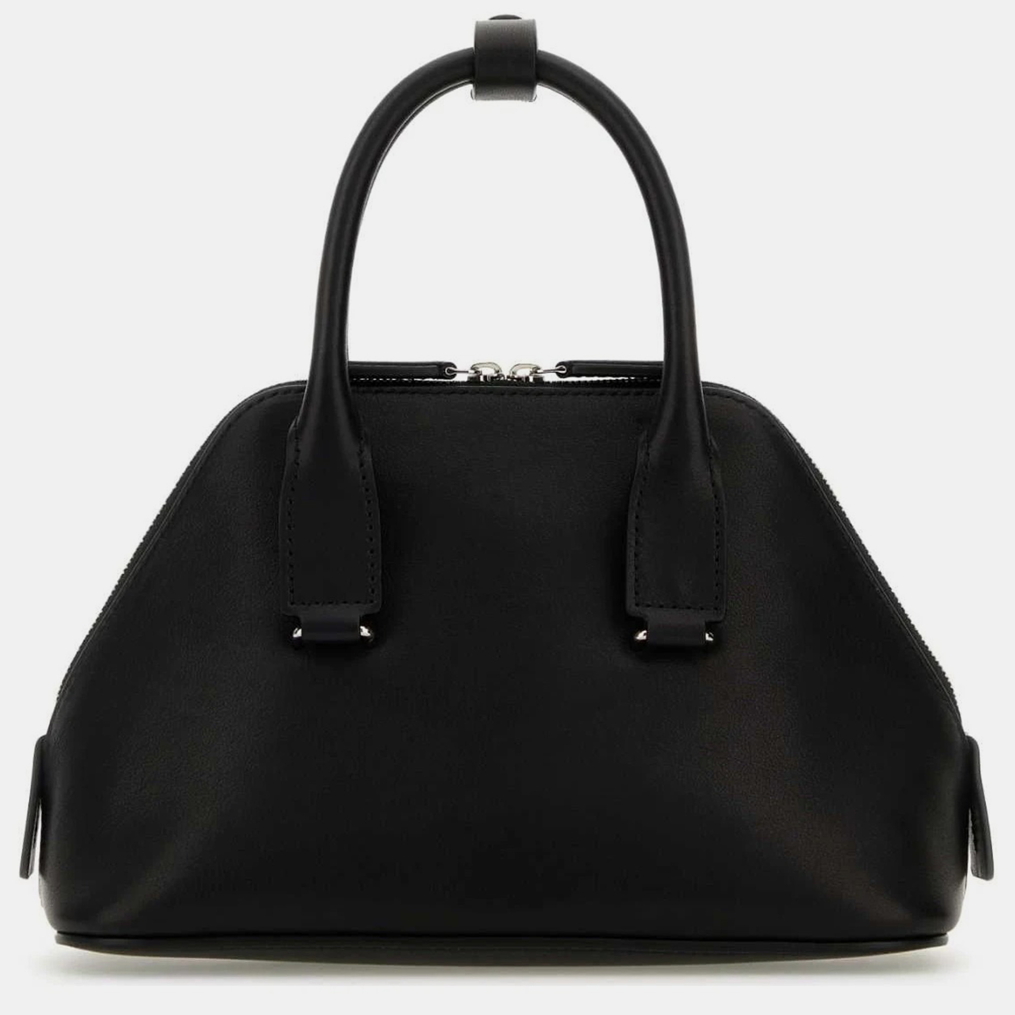 

The Row Black Leather Mini Devon Top Handle Bag