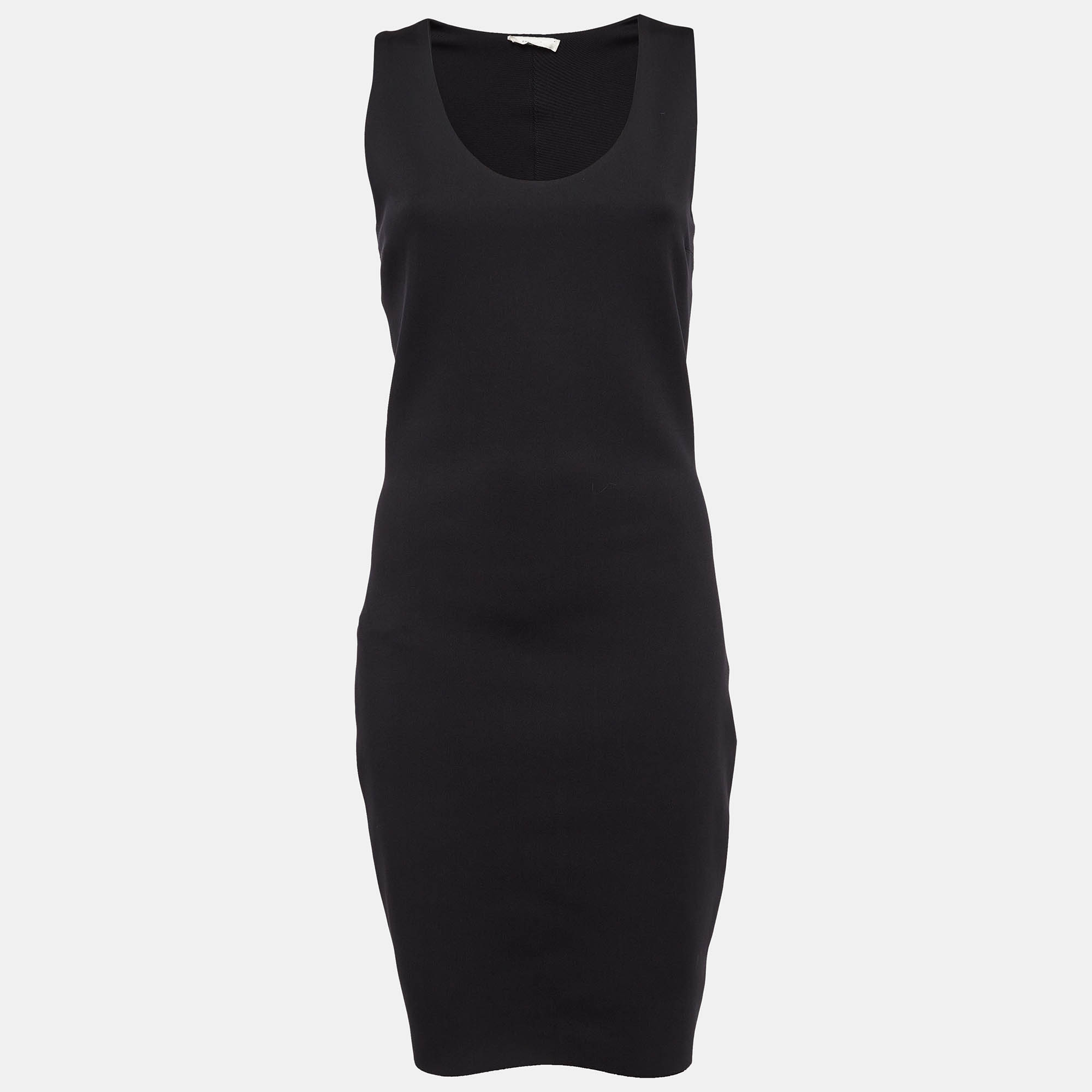 

The Row Black Jersey Sleeveless Bodycon Dress M