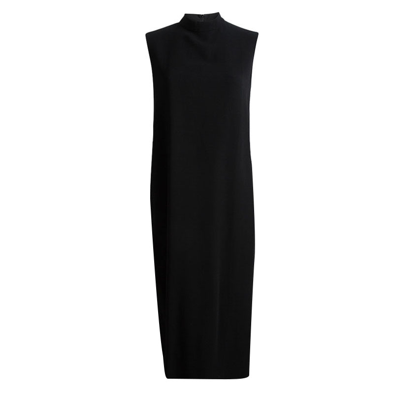 Pre Owned The Row Black Sleeveless Midi Dress M