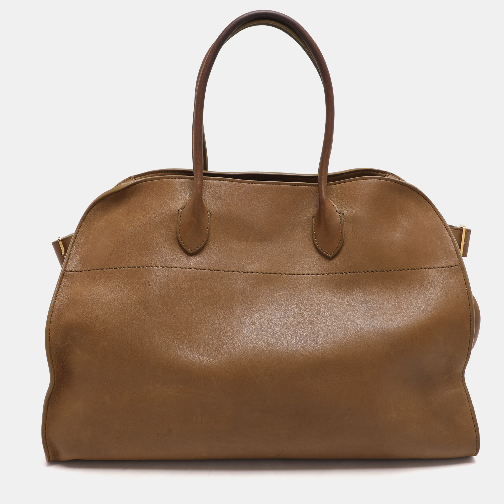 

The Row Brown Leather The Margaux 17 Satchel