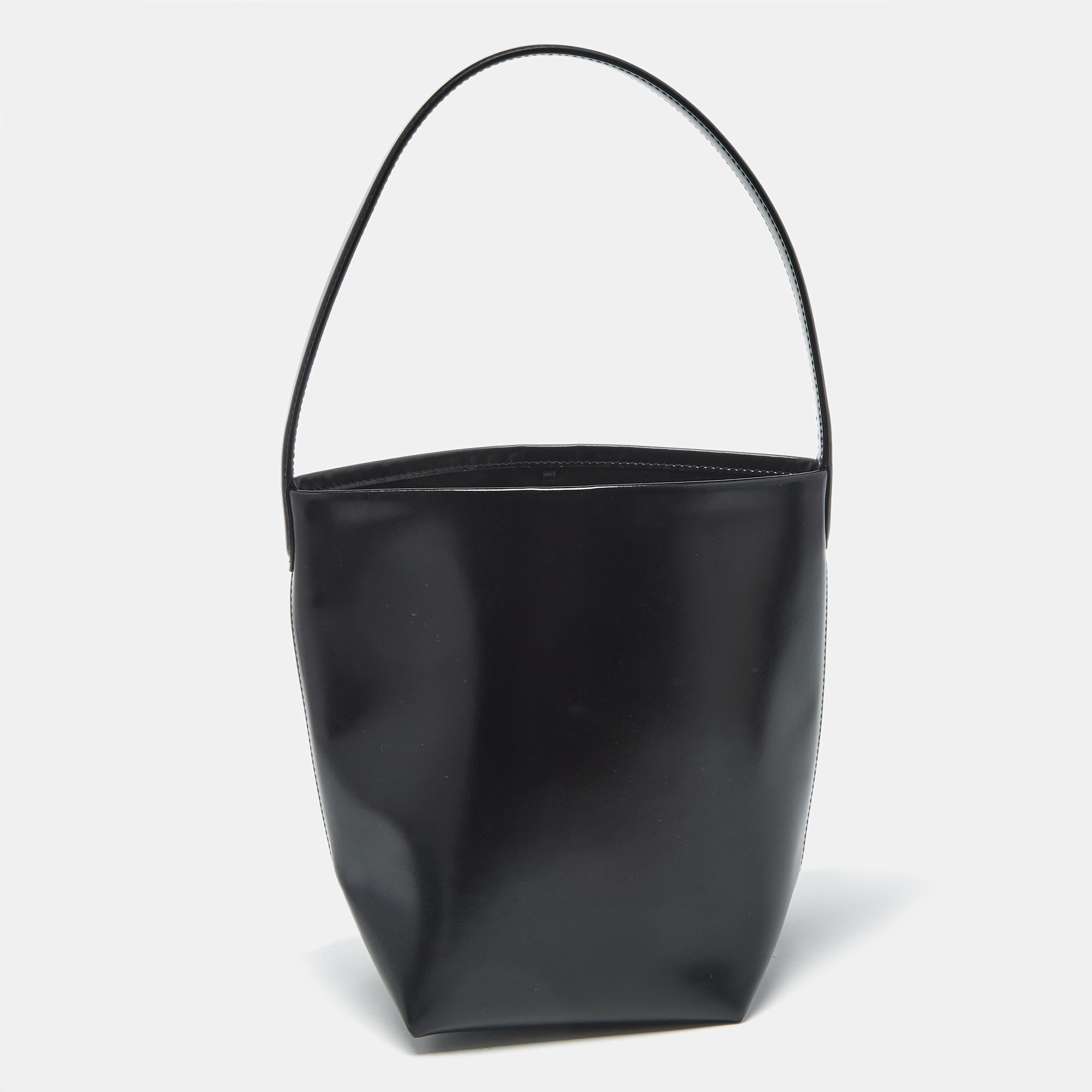 

The Row Black Leather  N/S Tote