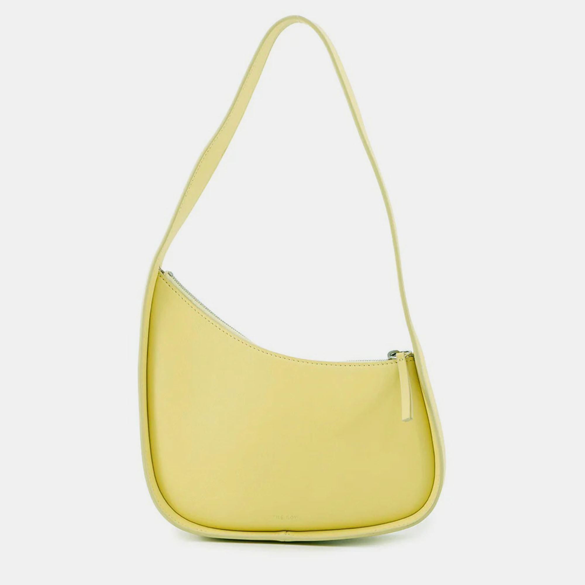 Pre-owned The Row Half Moon Shoulder Bag Yellow Leather