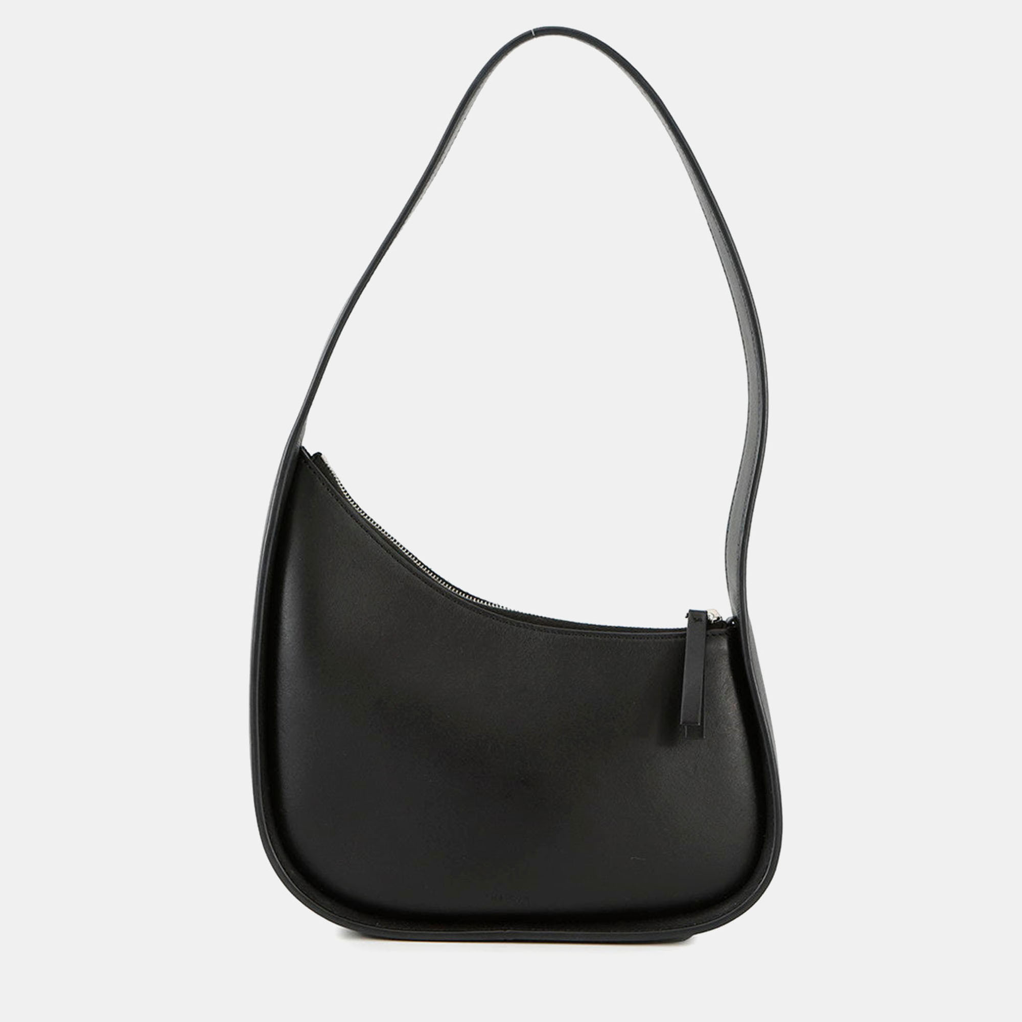 

The Row Half Moon Shoulder Bag Black Leather