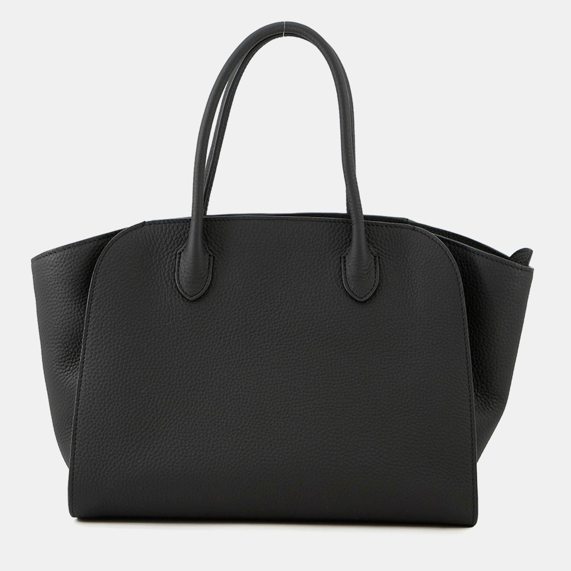 THE ROW Pre-owned Marlo Tote Black Calf Leather Size 12