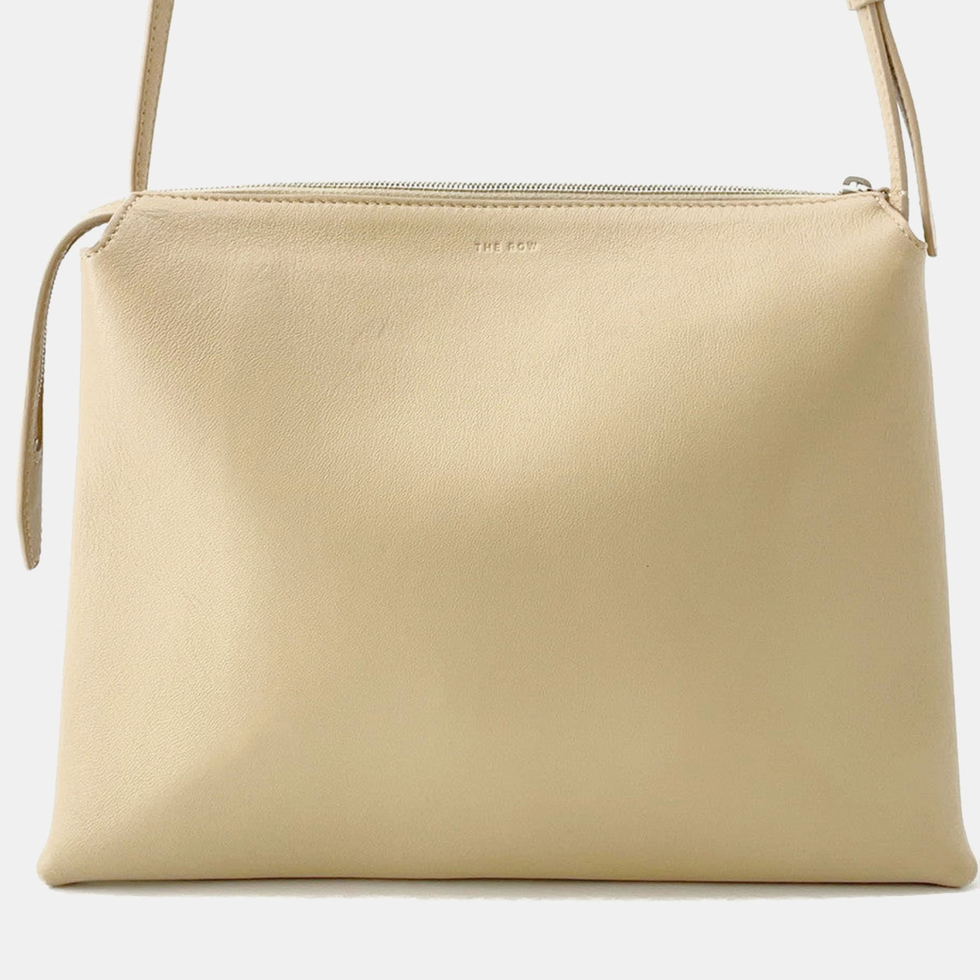 Click to view more detailed imagery on our partner's website Pre-owned The Row New Twin Shoulder Beige Leather In Sand