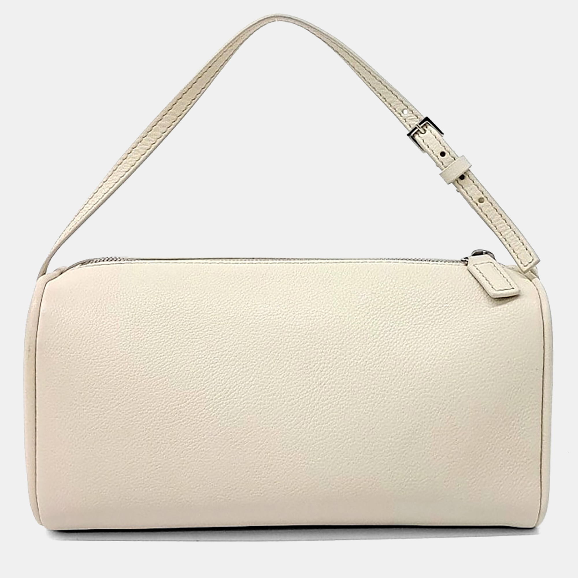 

The Row White Leather 90's Baguette Bag