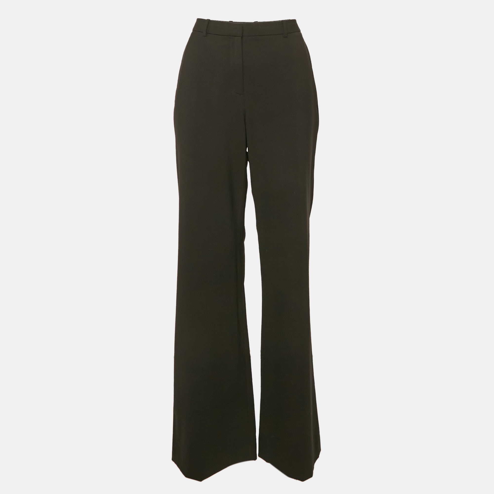 

Theory Black Wool Wide Leg Trousers L