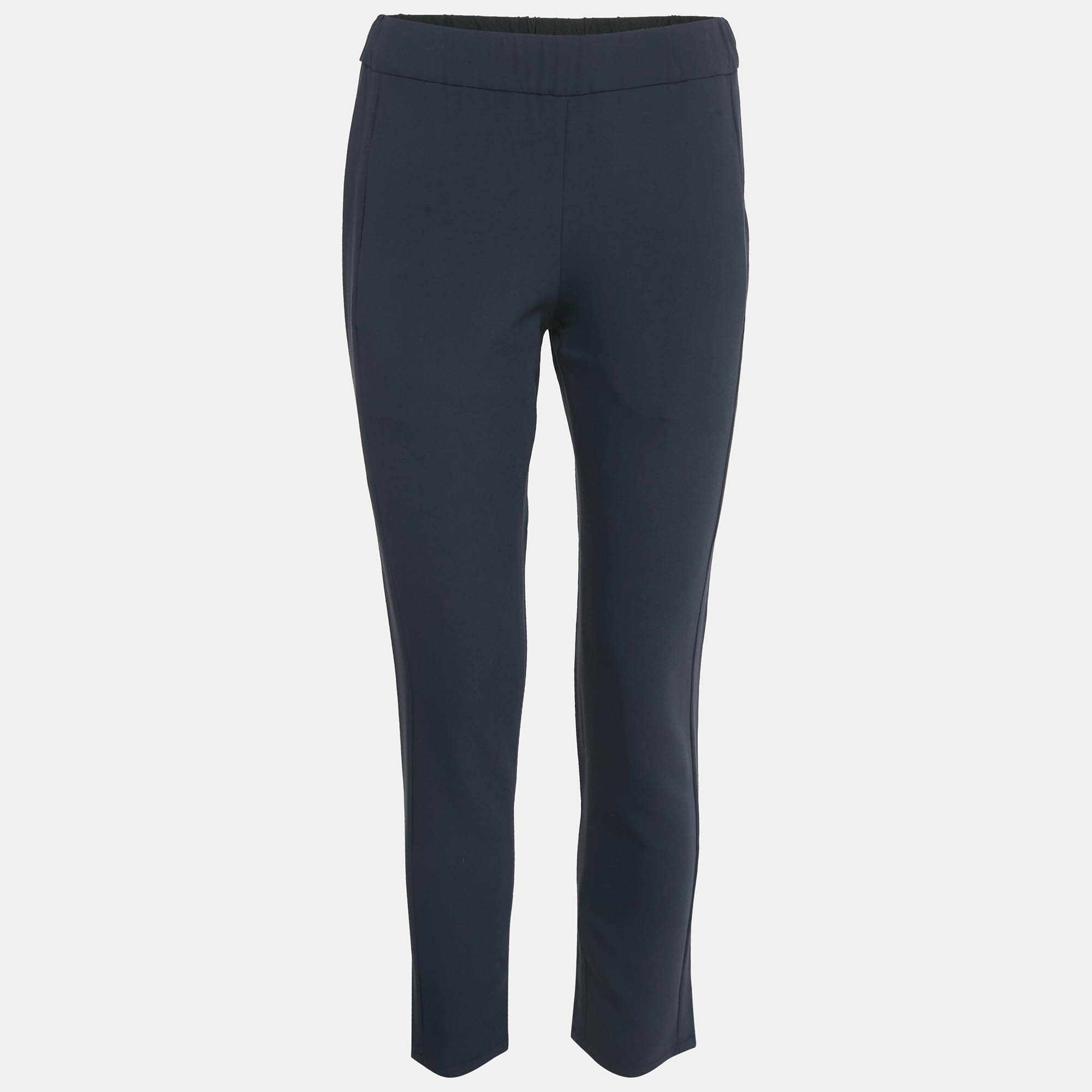 

Theory Navy Blue Crepe Trousers XS