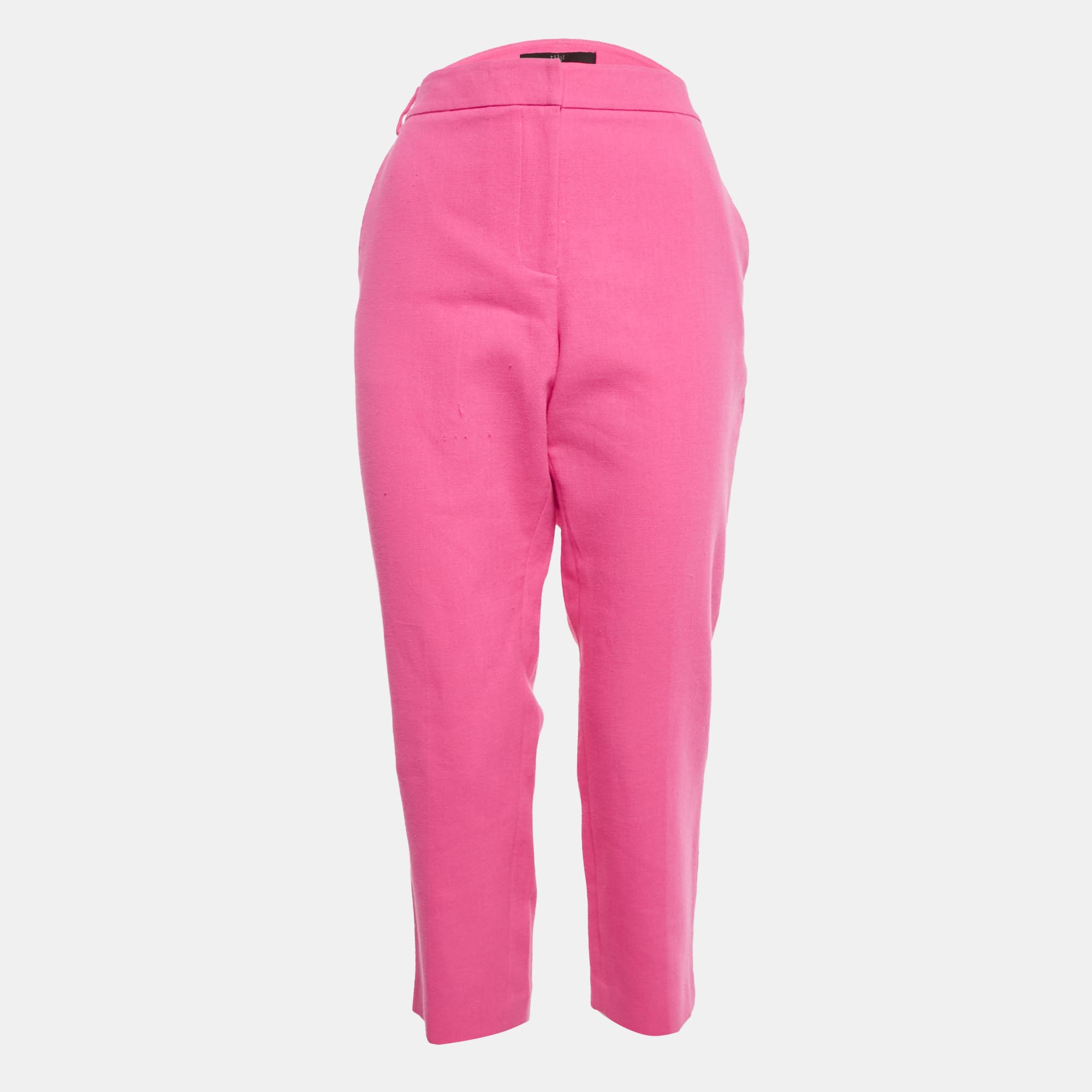 

Tibi Pink Cotton Formal Trousers L