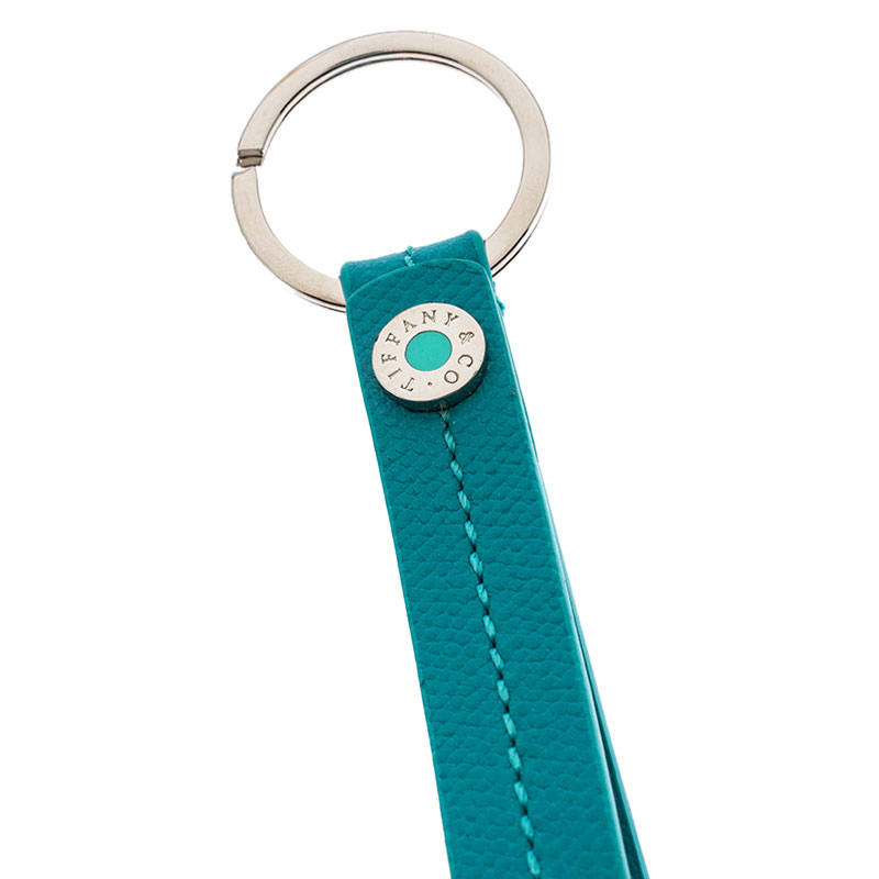 tiffany and co leather keychain