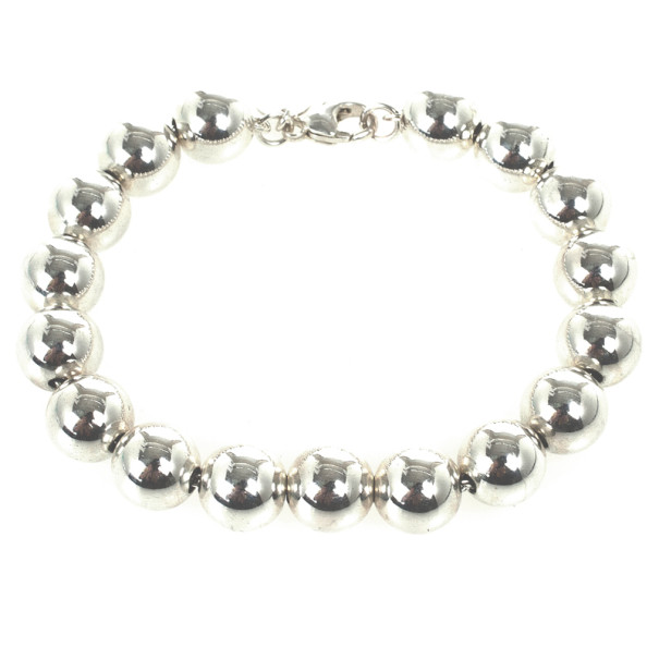 Pre Owned Tiffany & Co. Beads Silver Bracelet