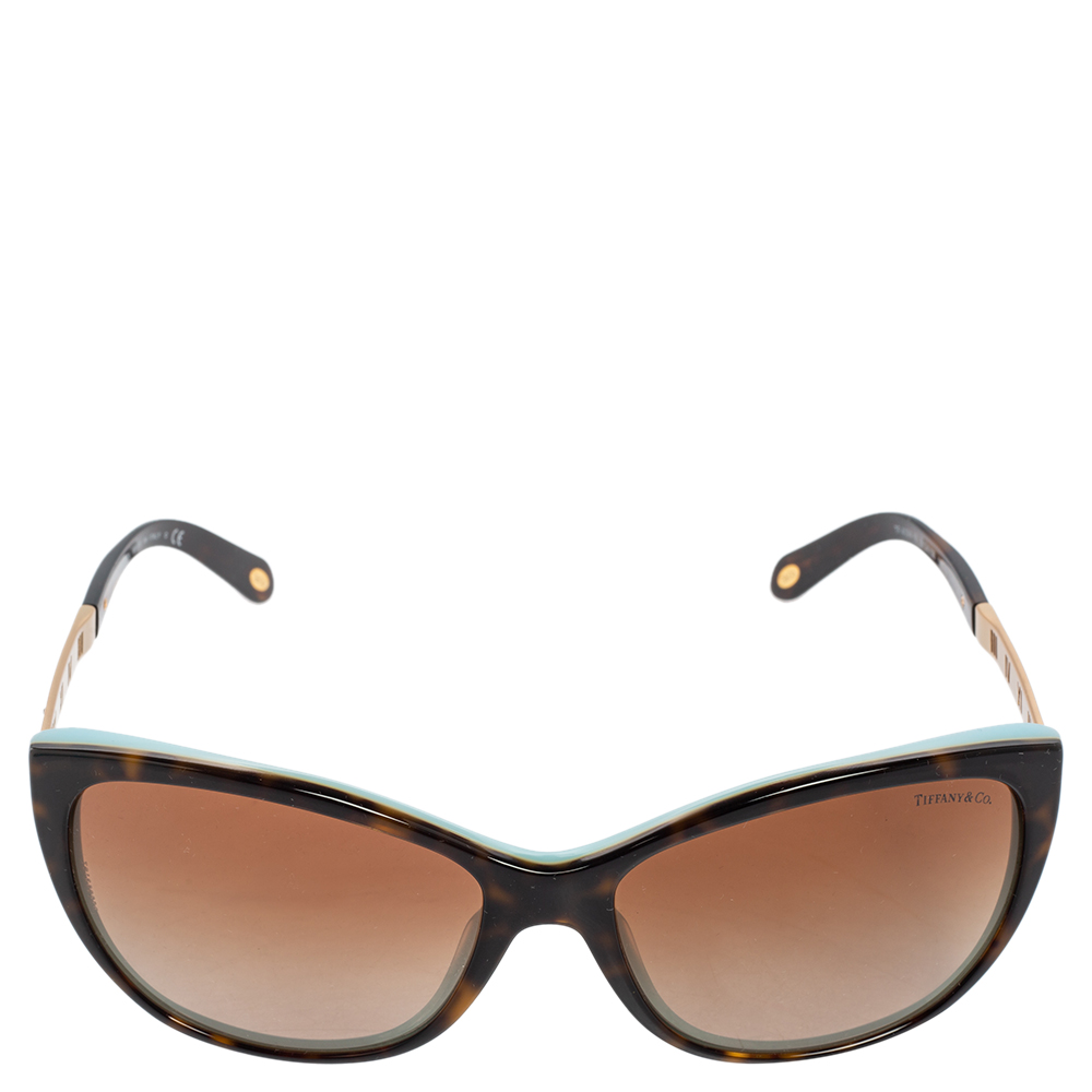 

Tiffany & Co. Brown TF 4094 - B Gradient Cat Eye Sunglasses