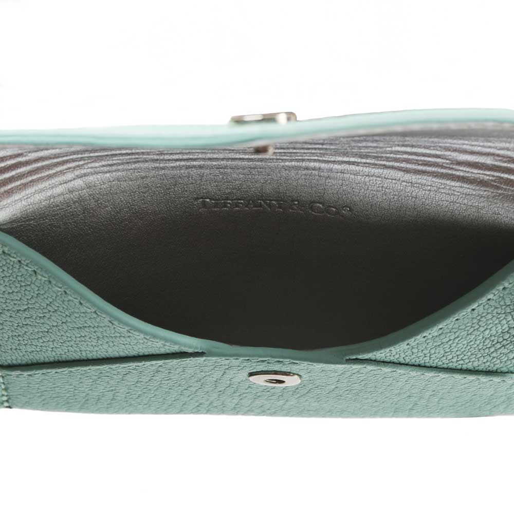 

Tiffany & Co Turquoise Leather Mini Pouch, Green