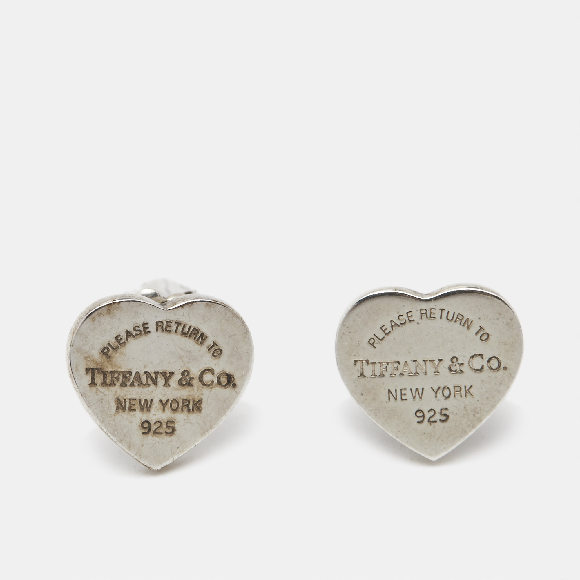 

Tiffany & Co. Heart Tag Return to Tiffany Sterling Silver Stud Earrings