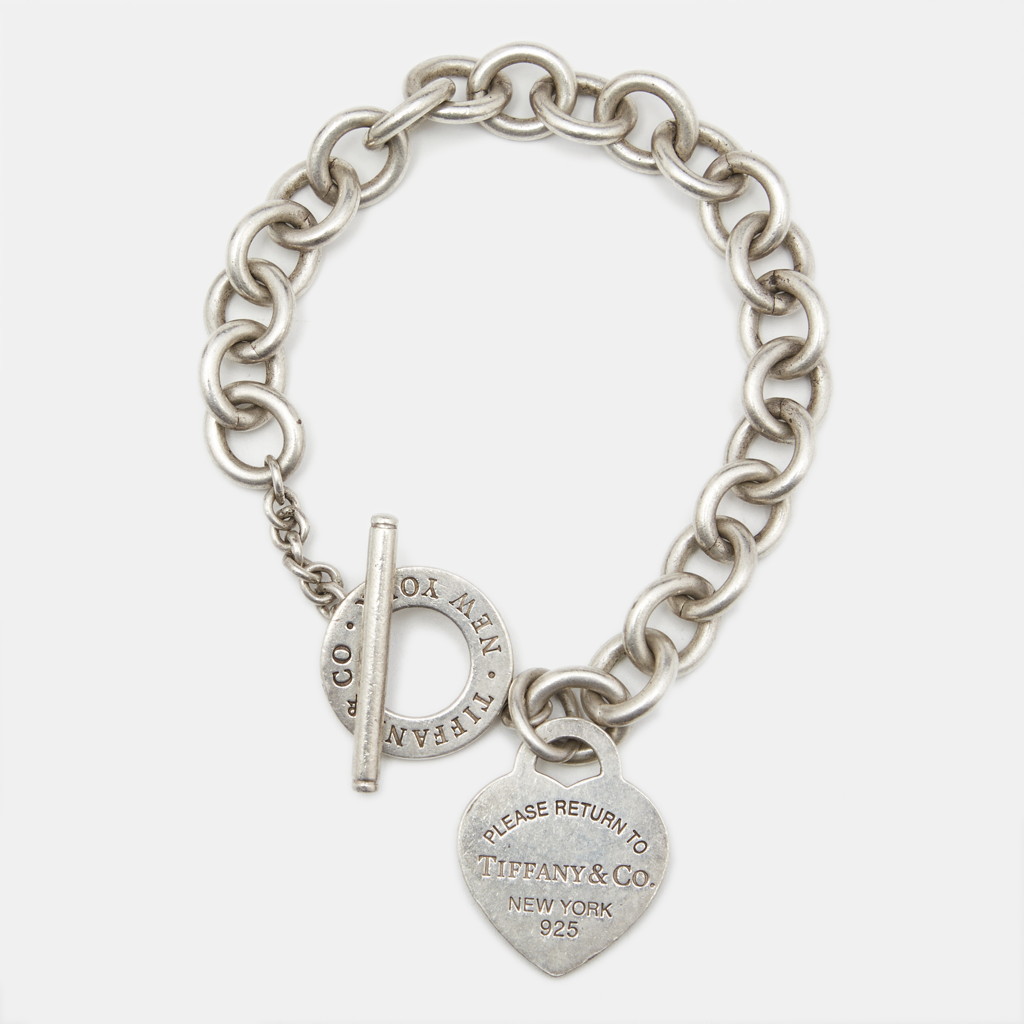 

Tiffany & Co. Return To Tiffany Heart Tag Sterling Silver Toggle Bracelet