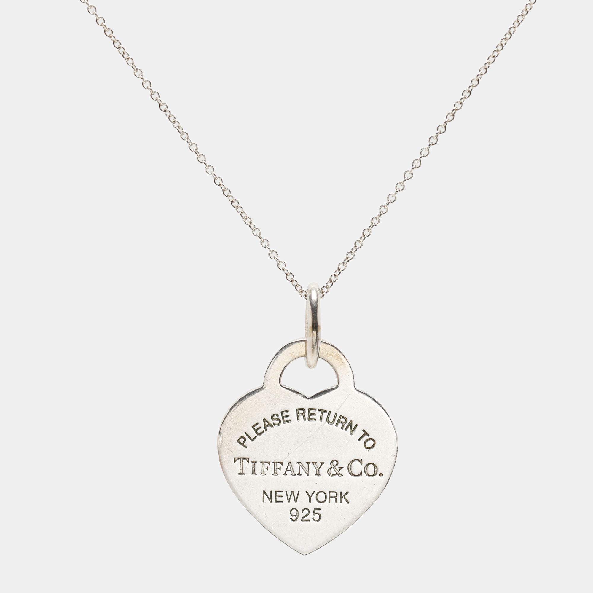 

Tiffany & Co. Return To Tiffany Heart Tag Sterling Silver Pendant Necklace