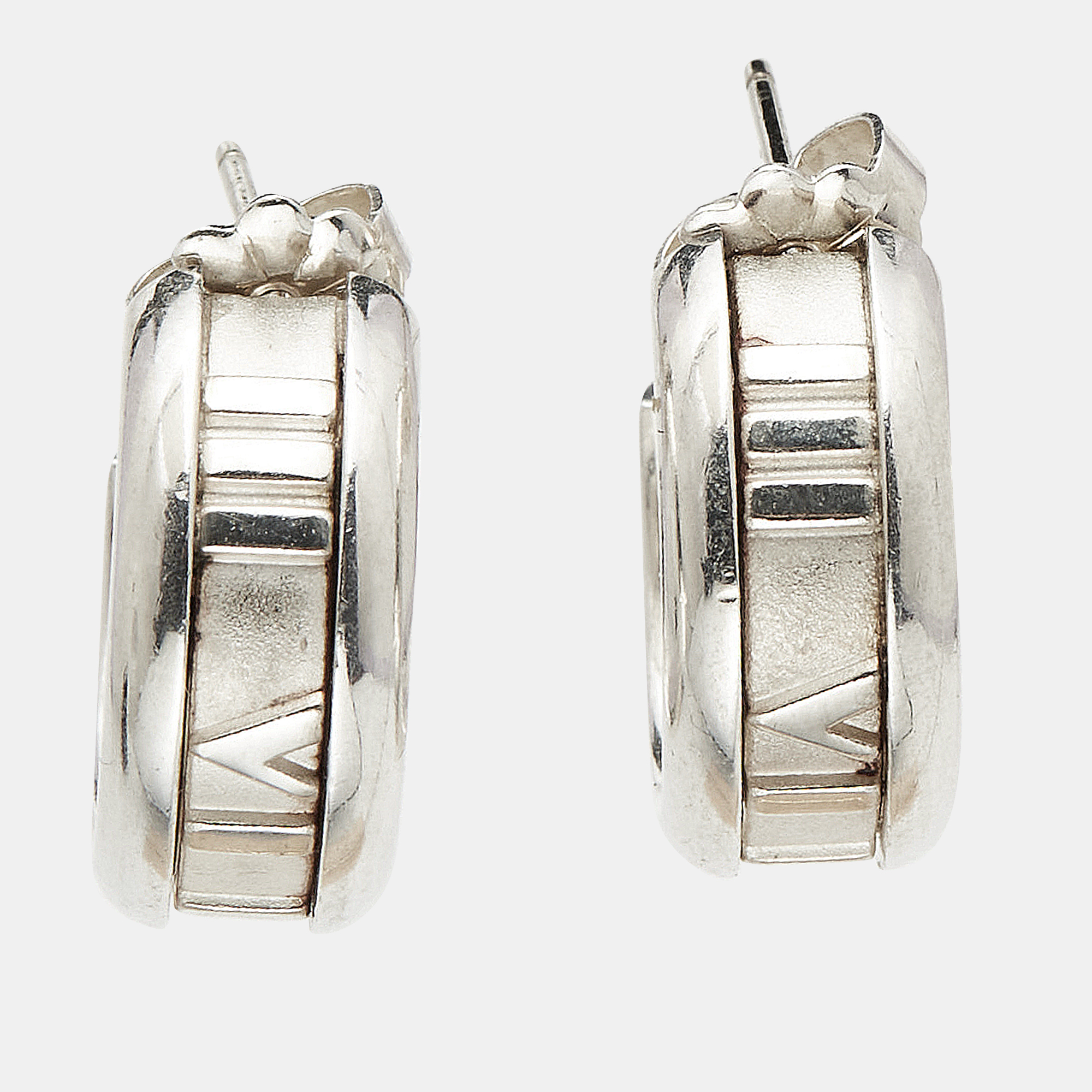 

Tiffany & Co. Atlas Sterling Silver Hoop Earrings