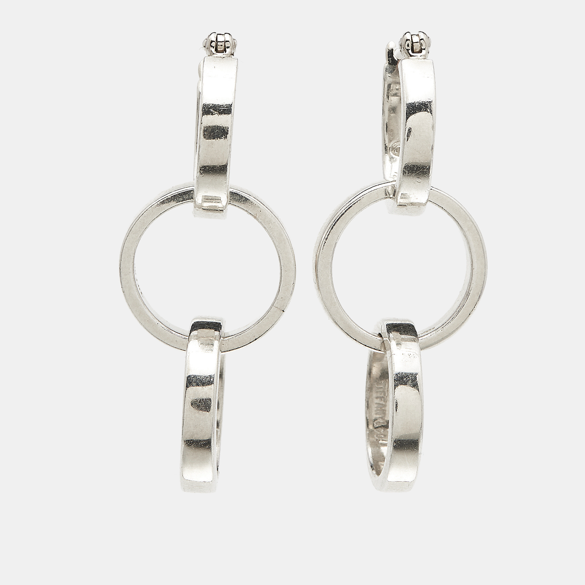 

Tiffany & Co. Paloma Picasso Triple Hoop Sterling Silver Earrings