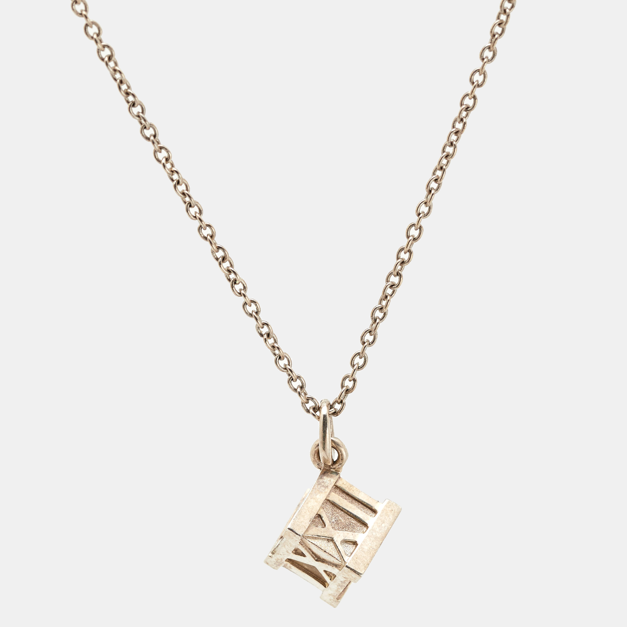 

Tiffany & Co. Atlas Cube Sterling Silver Necklace