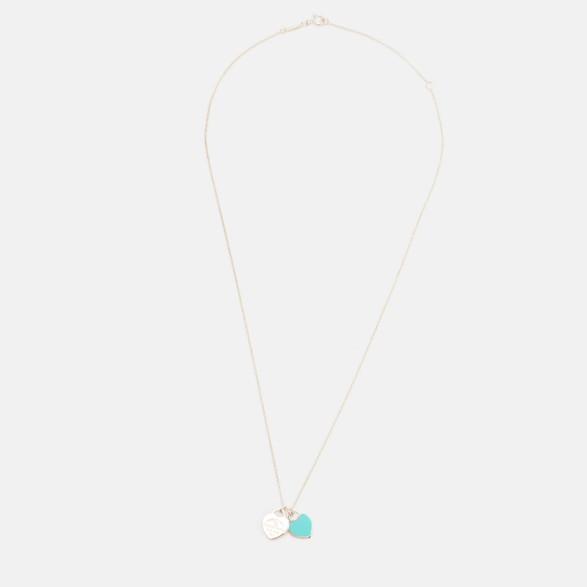 

Tiffany & Co. Return To Tiffany Enamel Sterling Silver Pendant Necklace