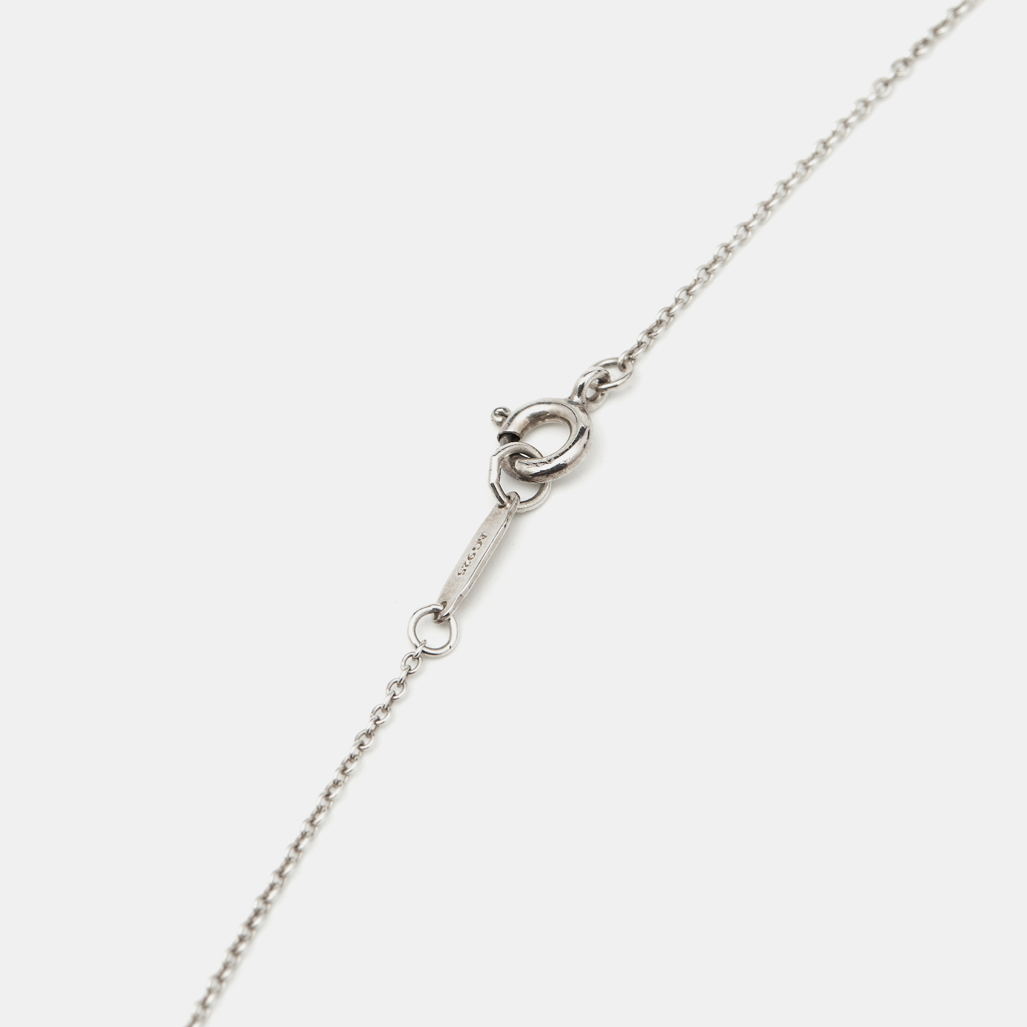Tiffany & Co. Bow Sterling Silver Pendant Necklace And Earrings 