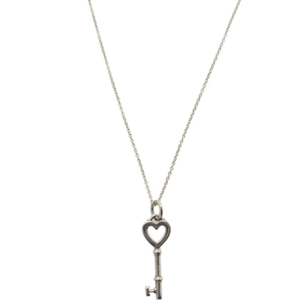 Tiffany & Co. Tiffany Keys Heart Key Sterling Silver Pendant