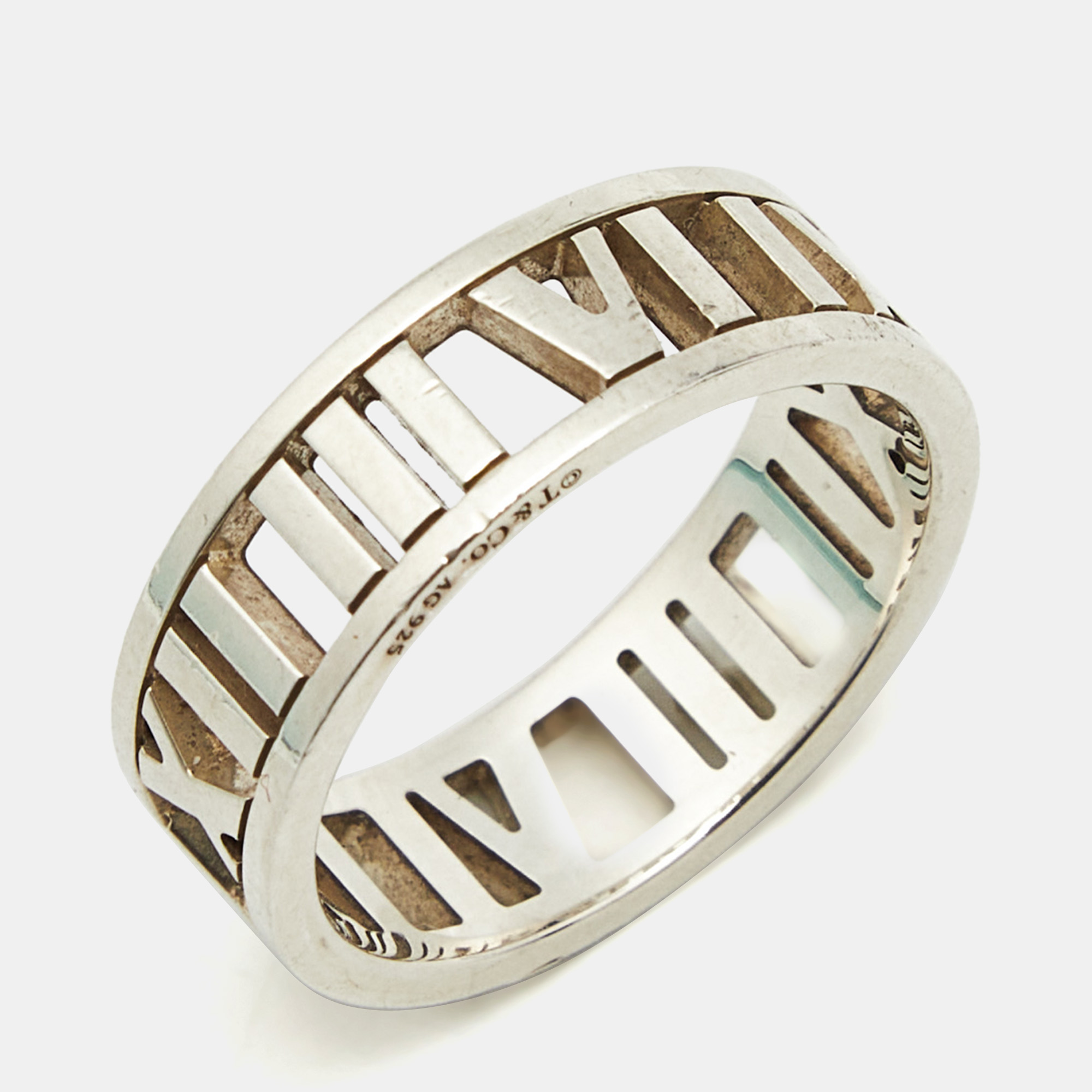 

Tiffany & Co. Atlas Sterling Silver Band Ring Size