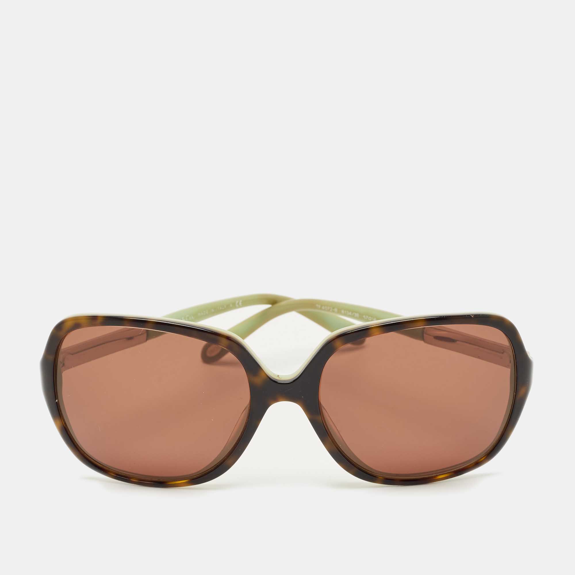 Pre-owned Tiffany & Co Brown/blue Gradient Tf4072 B Oversized Sunglasses