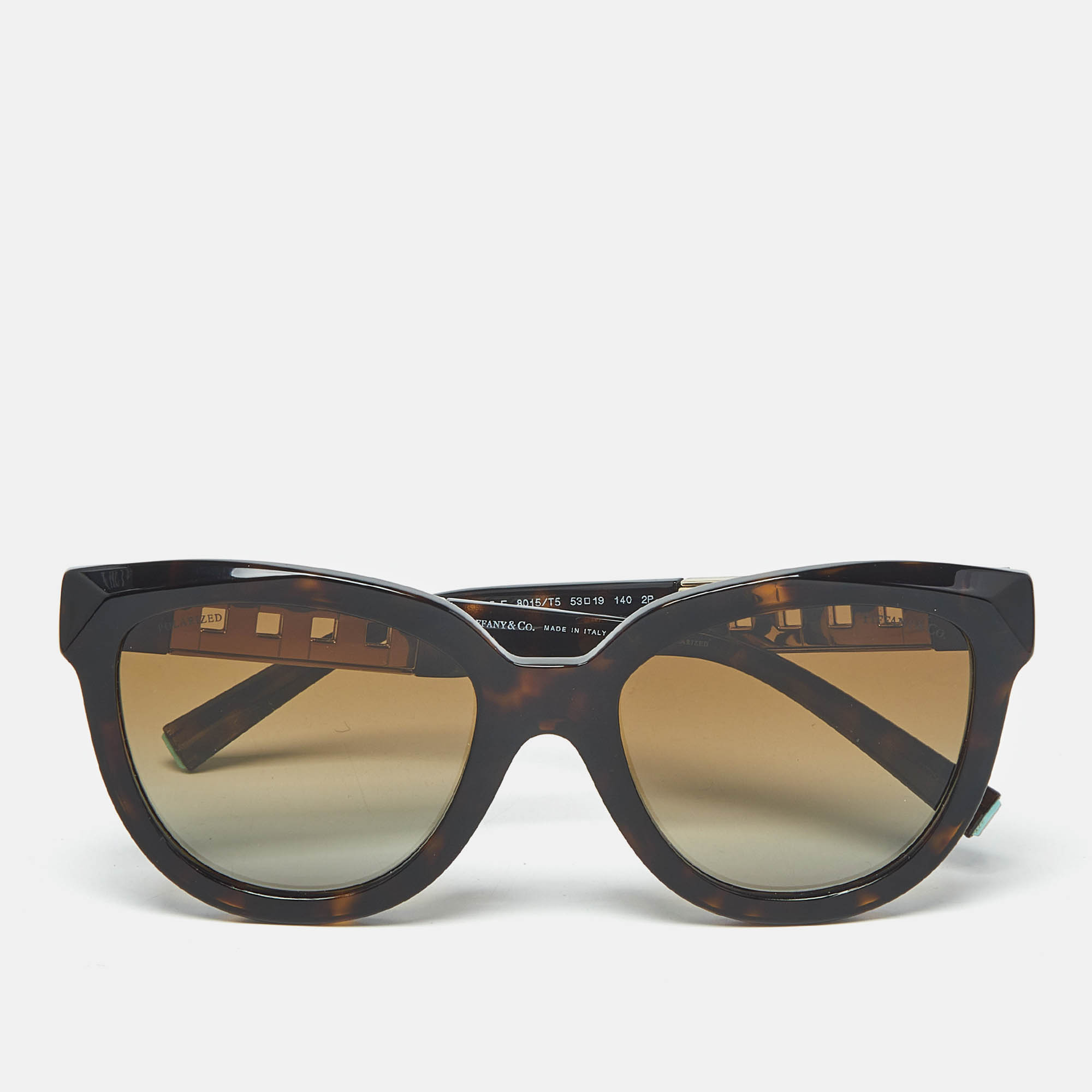Tiffany & Co. Brown Gradient TF4215-F Polarized Cat Eye Sunglasses