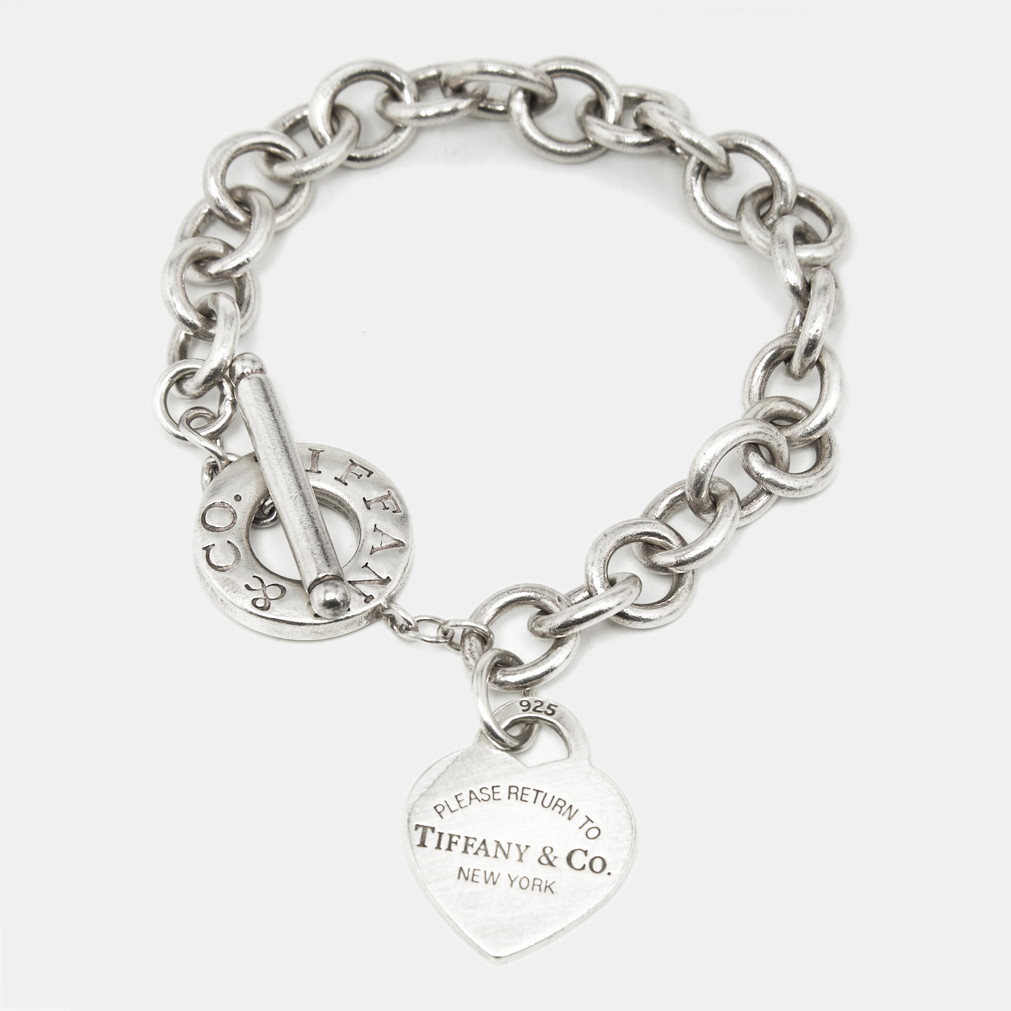

Tiffany & Co. Return To Tiffany Love Heart Tag Sterling Silver Bracelet