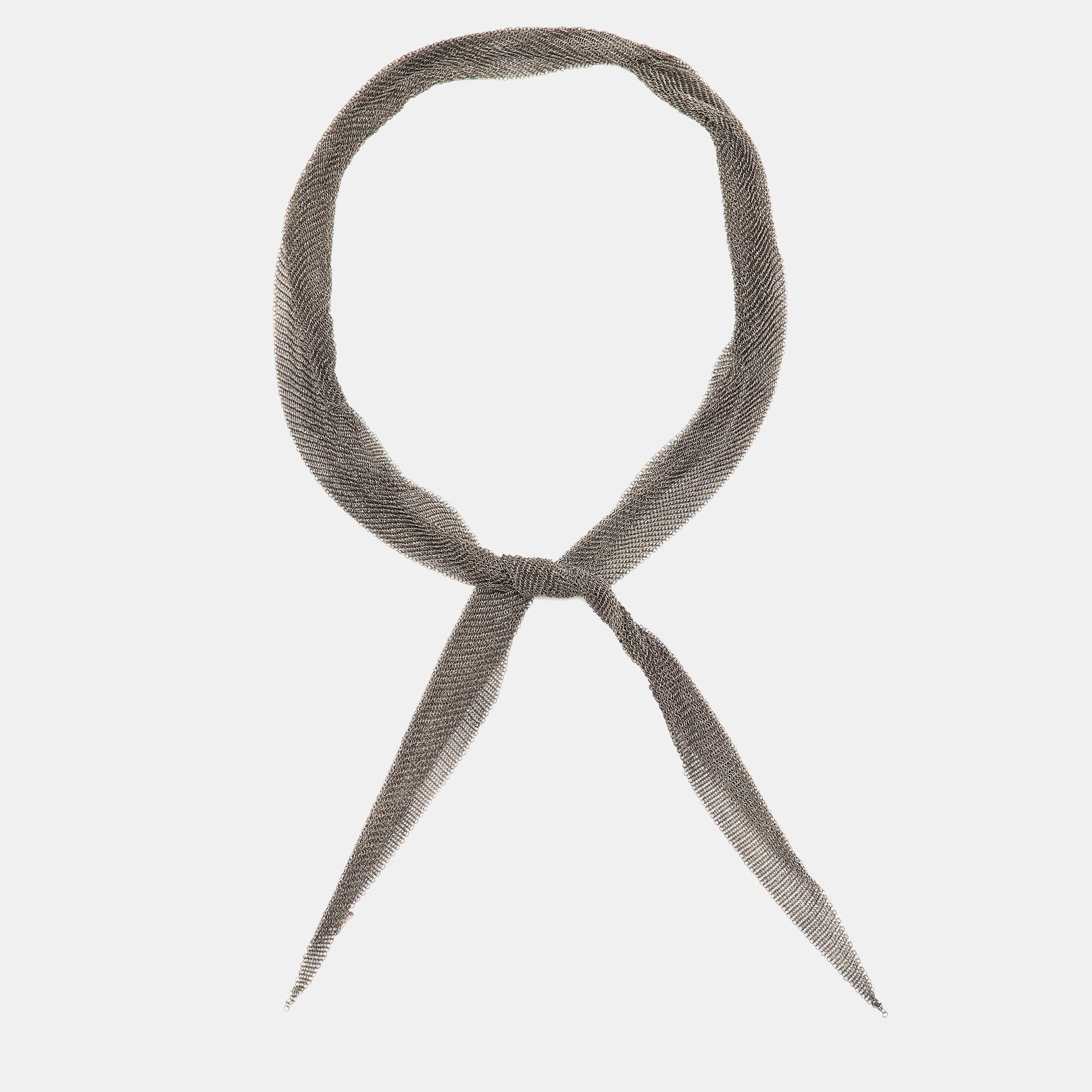 

Tiffany & Co. Elsa Peretti Silver 925 Mesh Scarf Necklace
