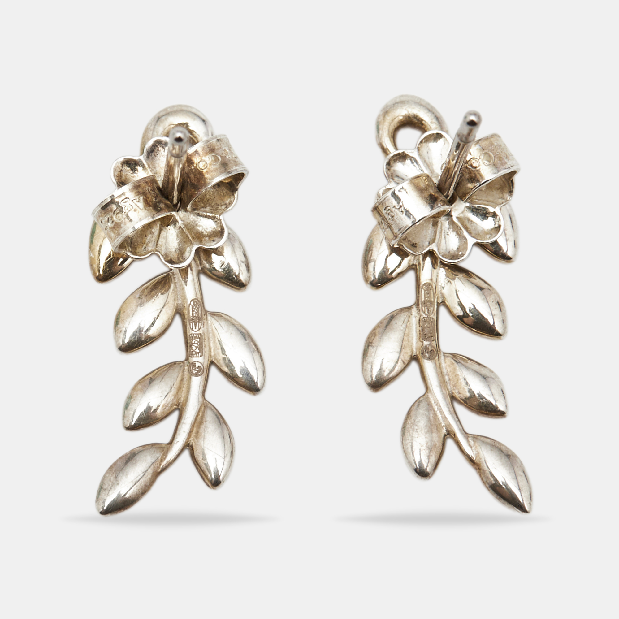 

Tiffany & Co. Olive Leaf Climber Sterling Silver Earrings