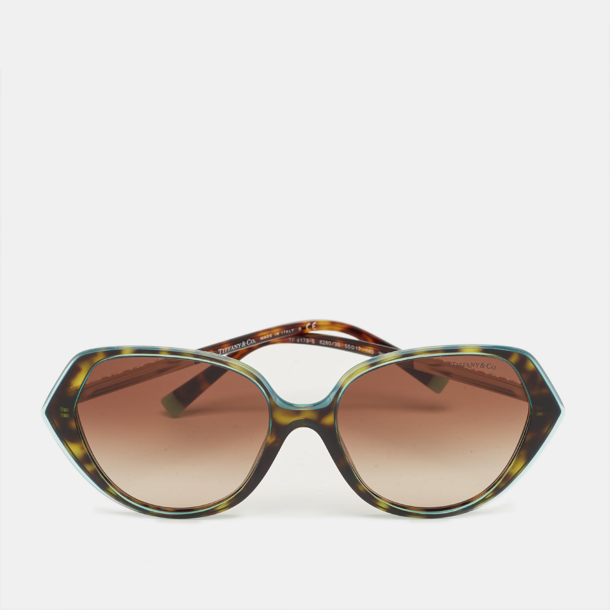 

Tiffany & Co. Brown/Blue Gradient TF 4179 B Crystal Cat Eye Sunglasses