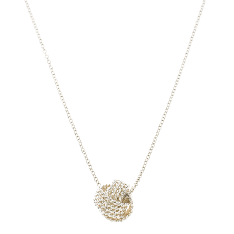 gold knot necklace tiffany