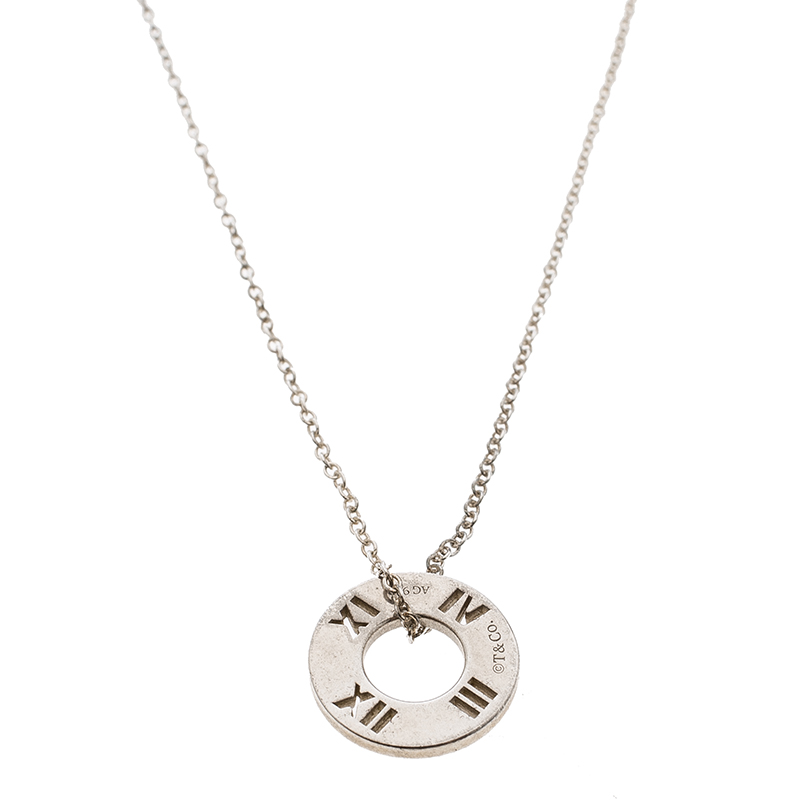 Tiffany & Co. Atlas Silver Pendant Chain Necklace