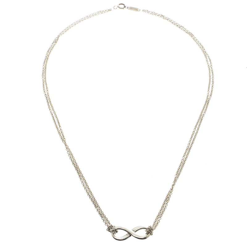 Tiffany & Co. Infinity Silver Pendant Necklace