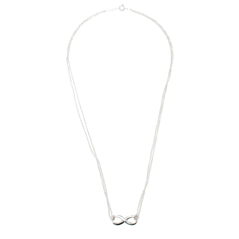 

Tiffany & Co. Infinity Silver Pendant Necklace