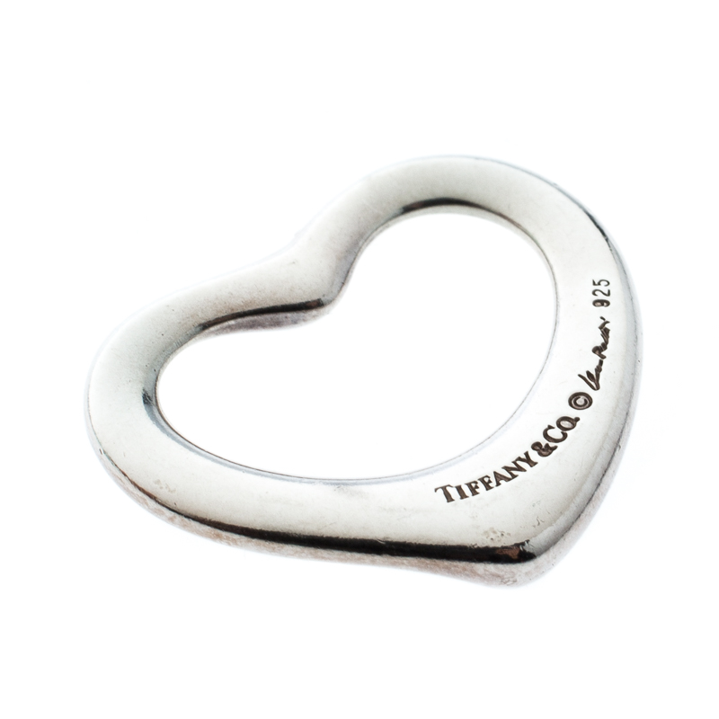 

Tiffany & Co. Elsa Peretti Open Heart Silver Pendant