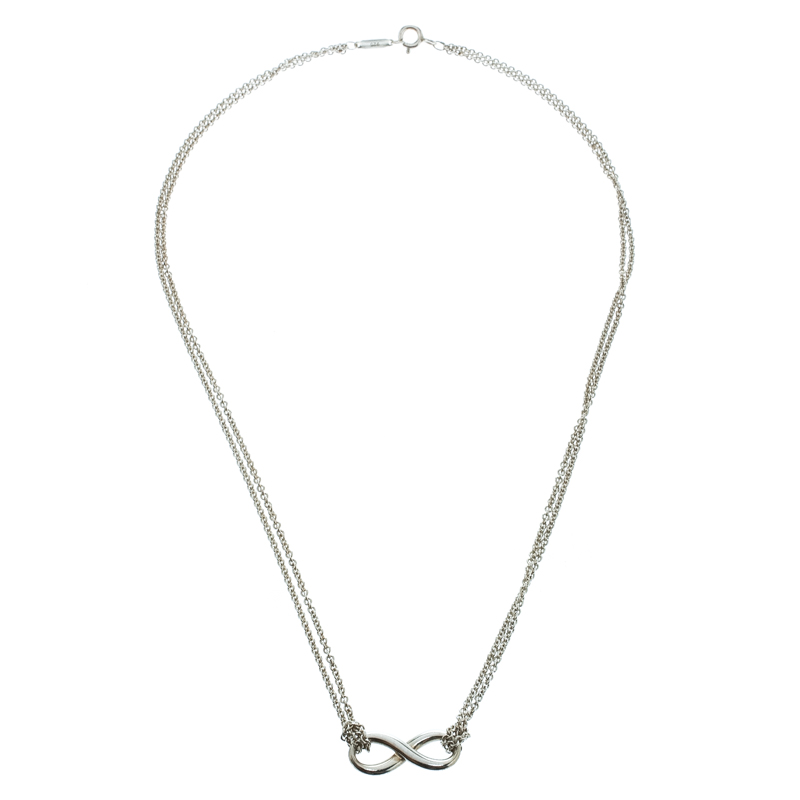 

Tiffany & Co. Infinity Silver Pendant Necklace