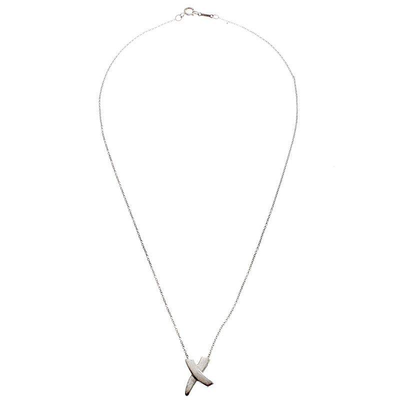 

Tiffany & Co. Paloma Picasso X Silver Pendant Necklace