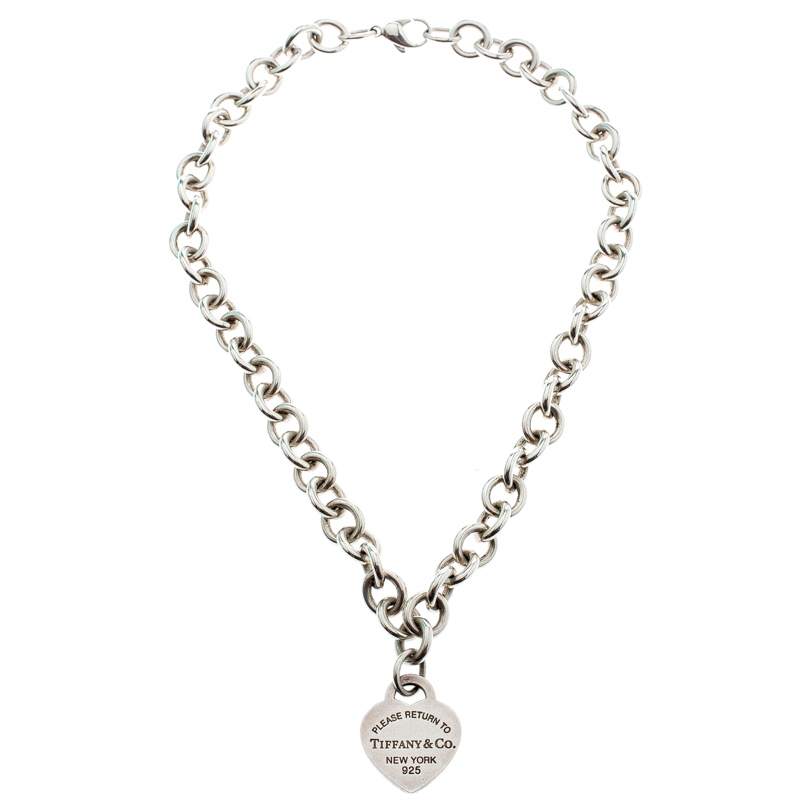 

Tiffany & Co. Return to Tiffany Heart Tag Silver Necklace