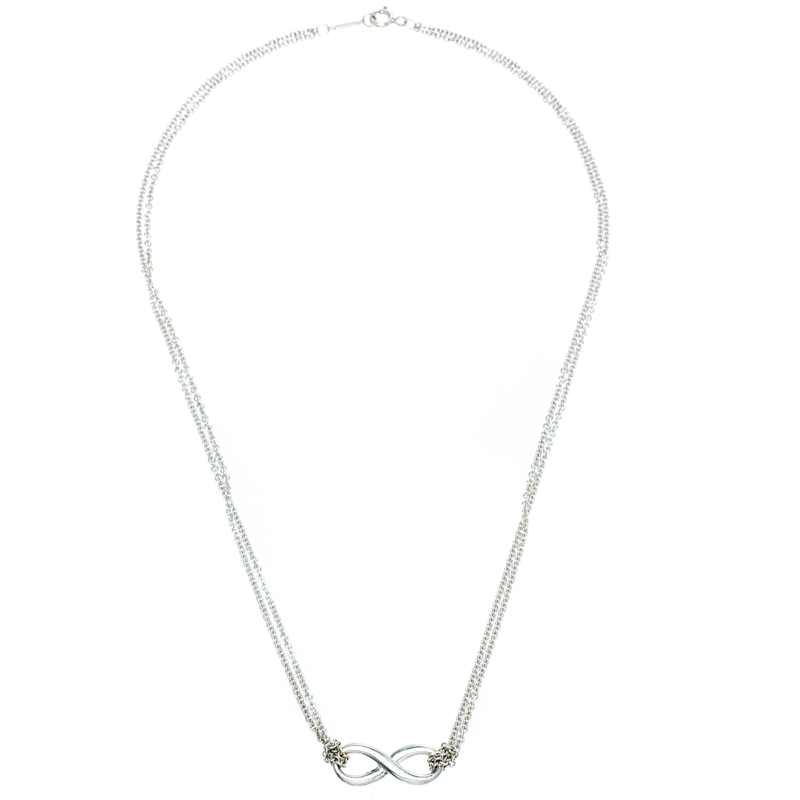

Tiffany & Co. Tiffany Infinity Silver Pendant Necklace
