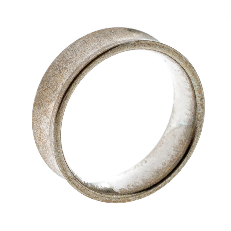 Pre Owned Tiffany & Co. 1837 Sterling Silver Band Ring Size 60