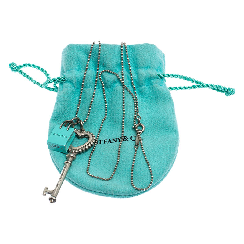 Tiffany & Co. Shopping Bag Charm Necklace - Sterling Silver Pendant Necklace,  Necklaces - TIF63577