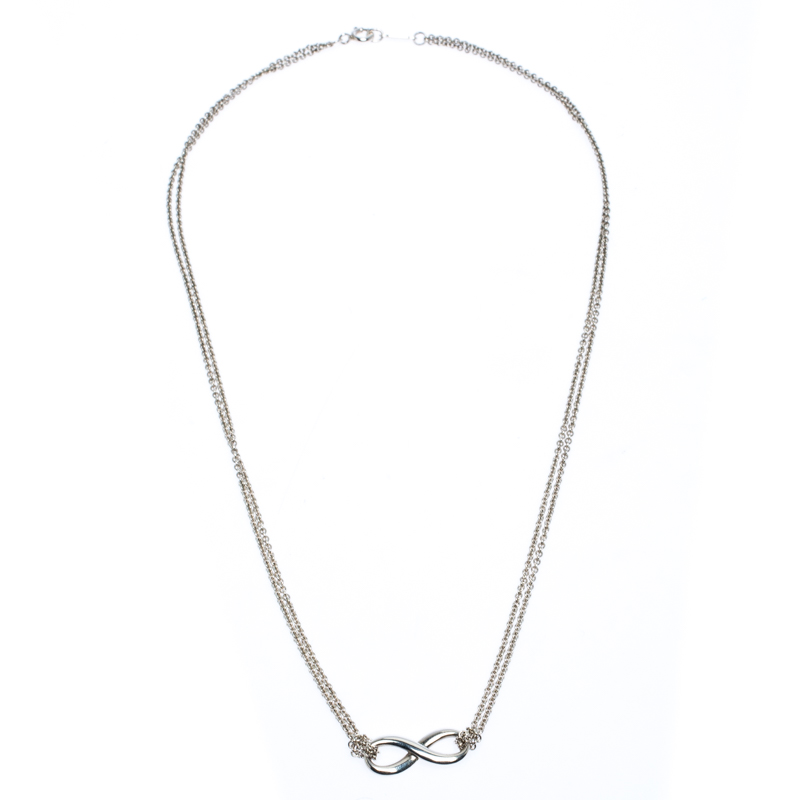 

Tiffany & Co. Infinity Silver Pendant Necklace