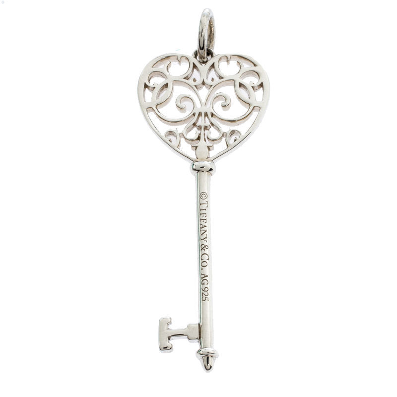 Tiffany Co. Enchant Heart Key Silver Pendant Tiffany Co. TLC