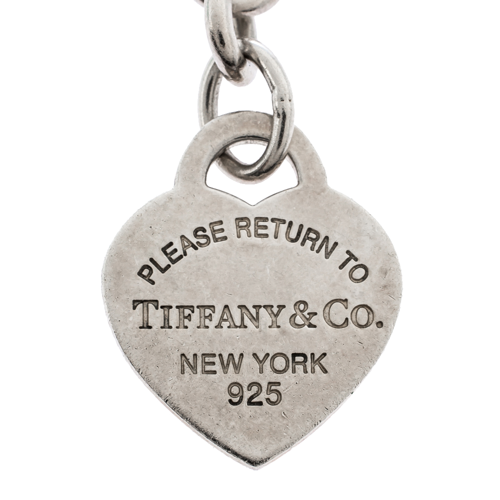 

Tiffany & Co. Sterling Silver Heart Tag Key Ring